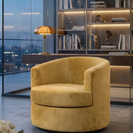 Gold swivel Chair