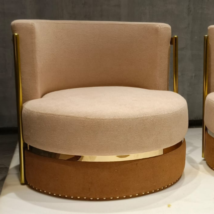 Round beige Sofa